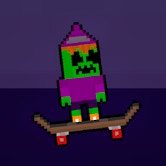 Obby Halloween Danger Skate