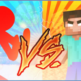 Red Stickman vs Monster School